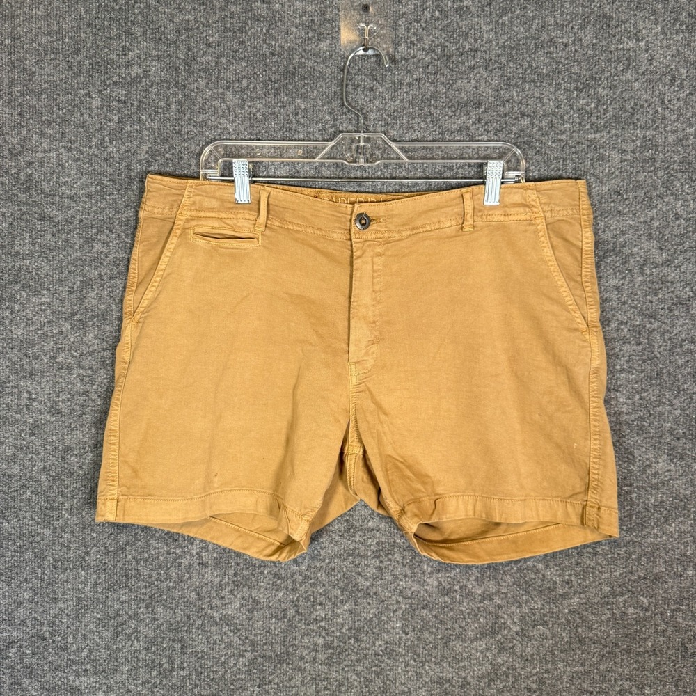 Paperbacks Shorts Mens 36 Khaki Tan Chino‎ Flat Front Y2K Casual Skate